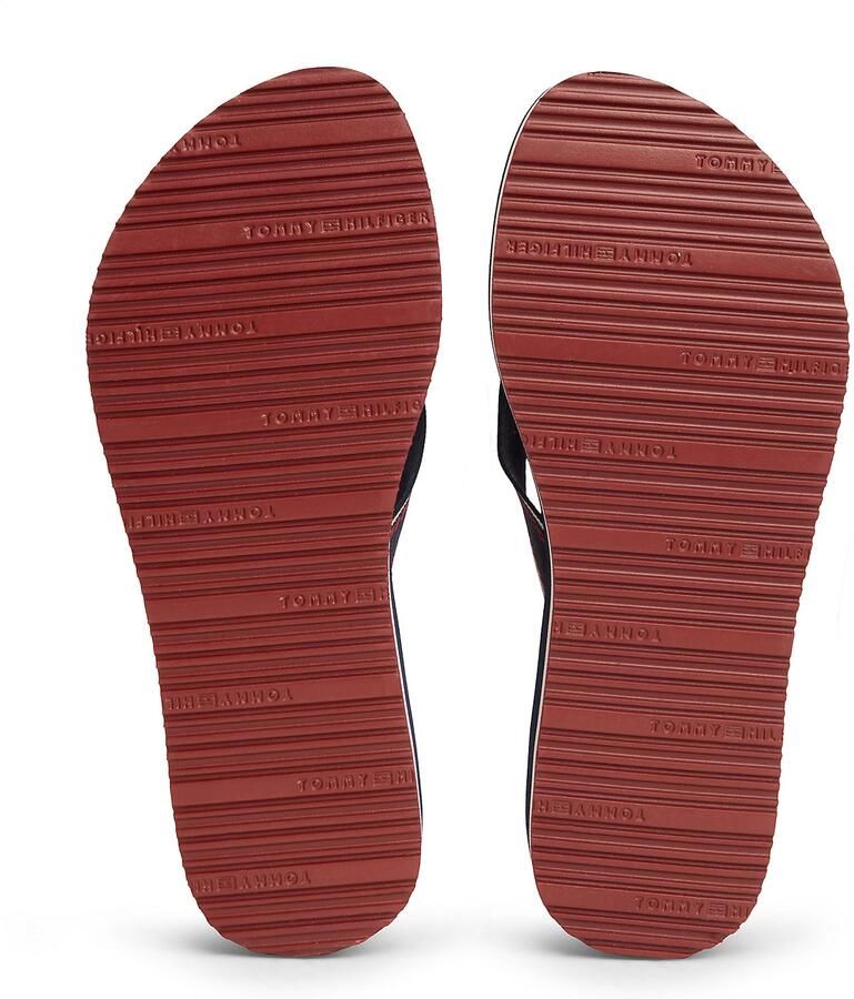 TOMMY HILFIGER Teenslipper navy rood wit - Foto 2