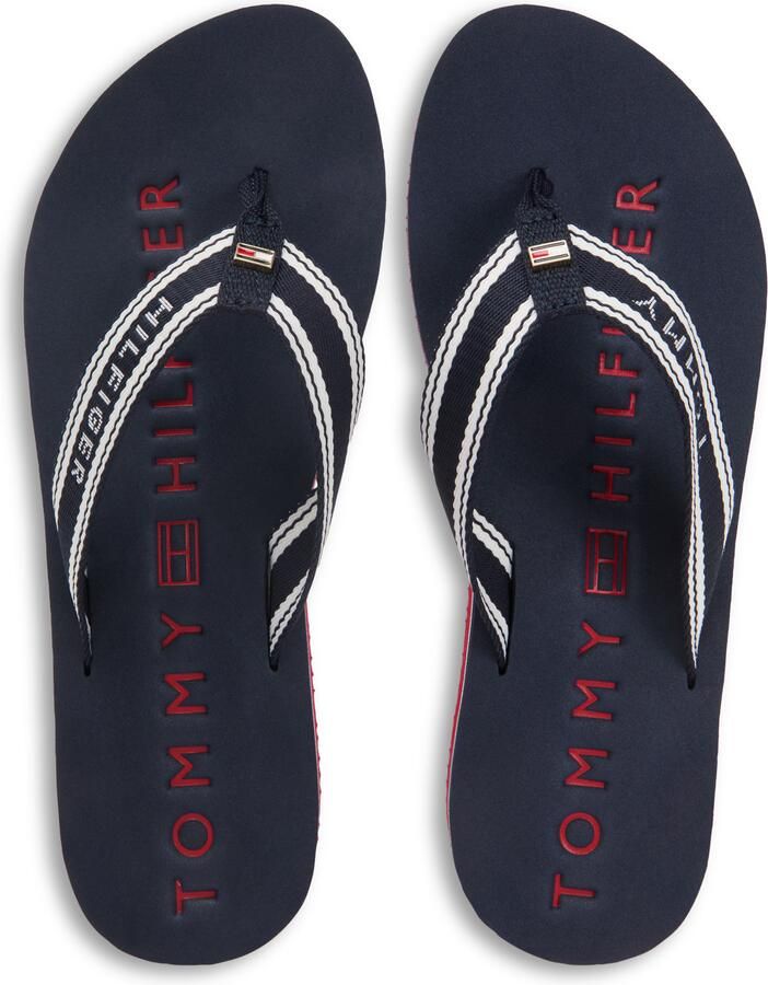 Tommy Hilfiger Teenslippers met merkdetails - Foto 6