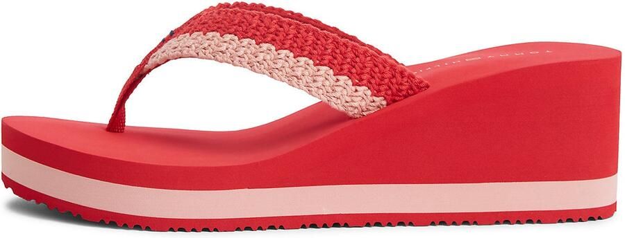 TOMMY HILFIGER Teenslipper oudroze rood