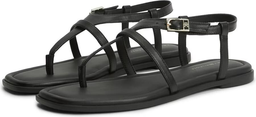 TOMMY HILFIGER Teenslipper 'Strap Toe Post' zwart - Foto 4