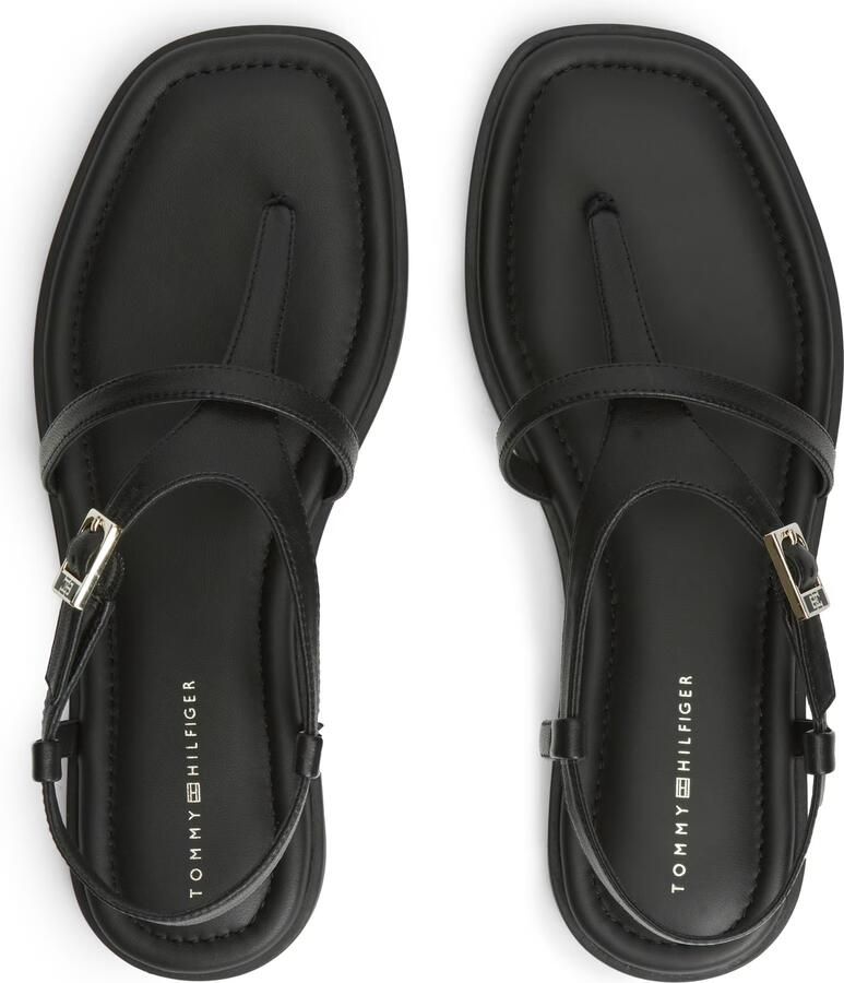 TOMMY HILFIGER Teenslipper 'Strap Toe Post' zwart - Foto 2