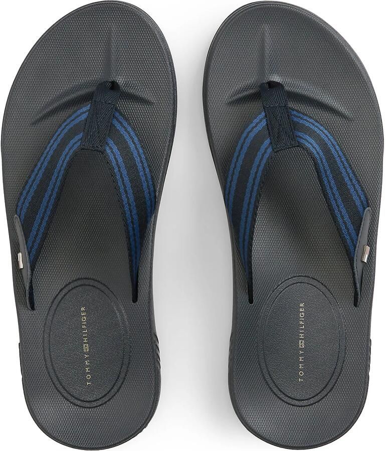 TOMMY HILFIGER Teenslippers blauw zwart - Foto 2