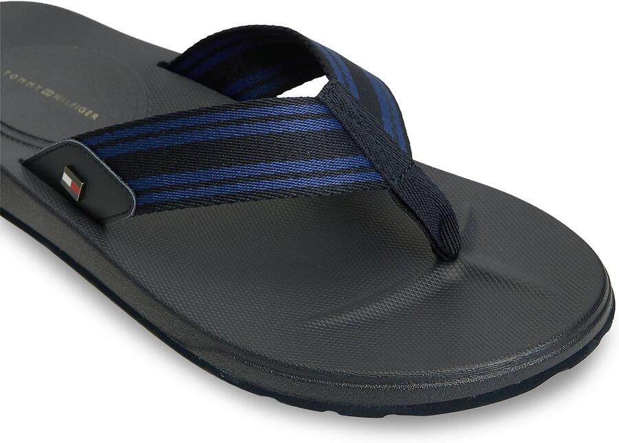 TOMMY HILFIGER Teenslippers blauw zwart - Foto 3