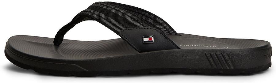 TOMMY HILFIGER Teenslippers grafiet zwart