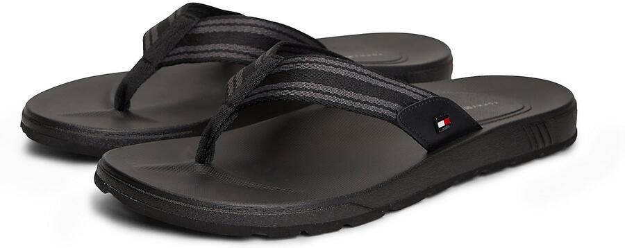 TOMMY HILFIGER Teenslippers grafiet zwart - Foto 4