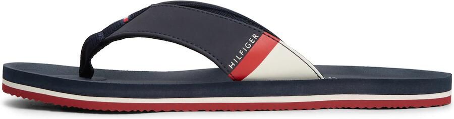 TOMMY HILFIGER Teenslippers navy rood wit