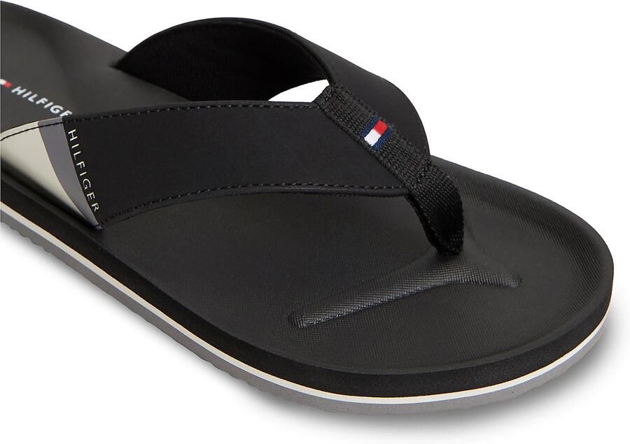 TOMMY HILFIGER Teenslippers zwart - Foto 4