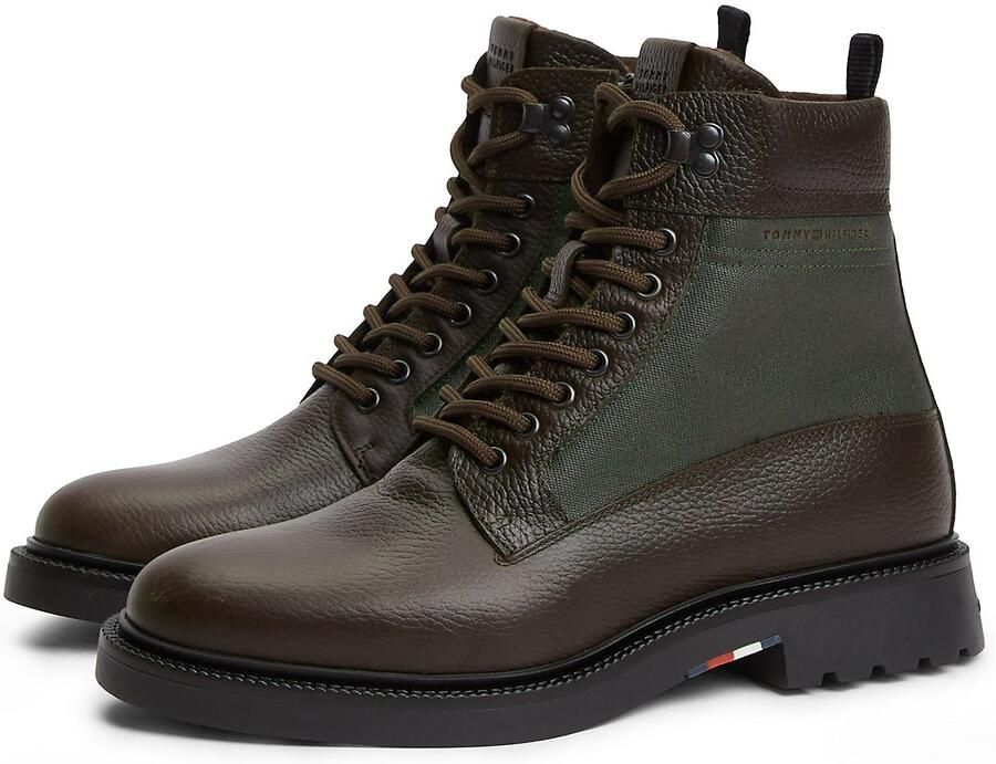 TOMMY HILFIGER Veterboots chocoladebruin donkergroen - Foto 2