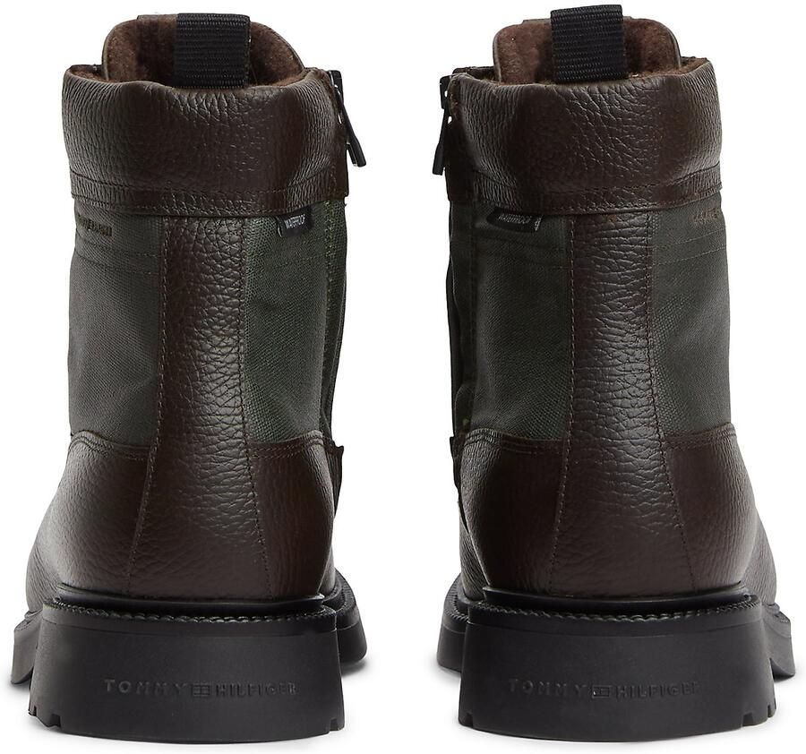 TOMMY HILFIGER Veterboots chocoladebruin donkergroen - Foto 3