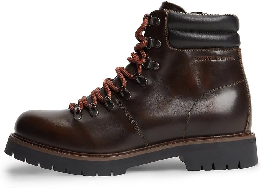 TOMMY HILFIGER Veterboots chocoladebruin