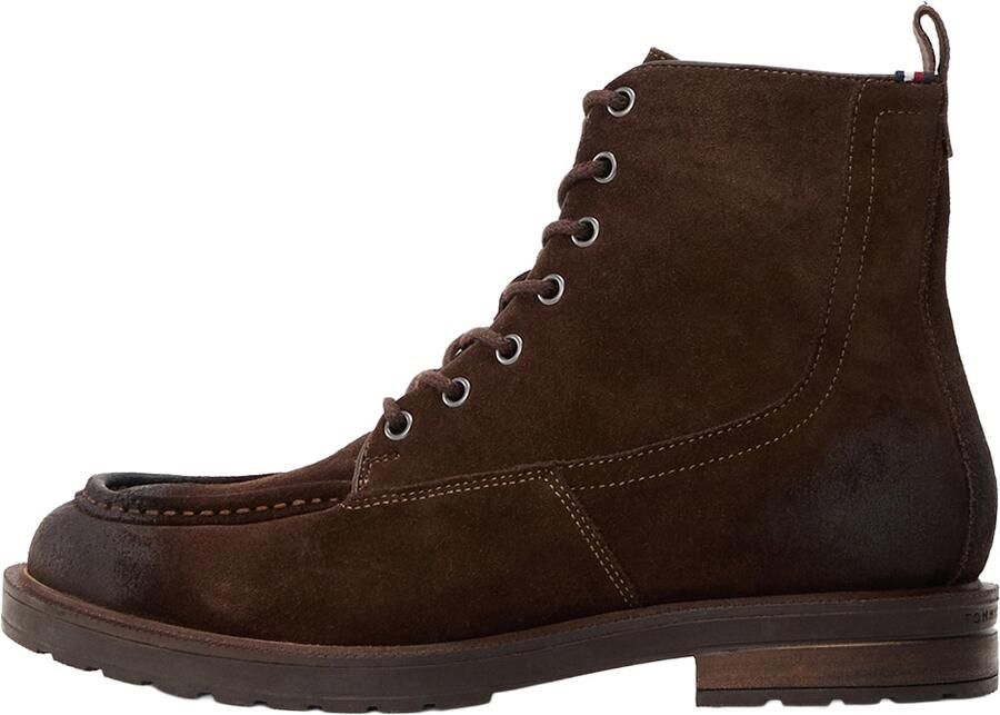 Tommy Hilfiger Veterschoenen CLEATED HILFIGER W SDE MOC BOOT veterenkellaars met modieuze mocassinnaad - Foto 8