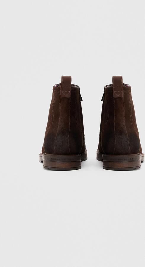 Tommy Hilfiger Veterschoenen CLEATED HILFIGER W SDE MOC BOOT veterenkellaars met modieuze mocassinnaad - Foto 4