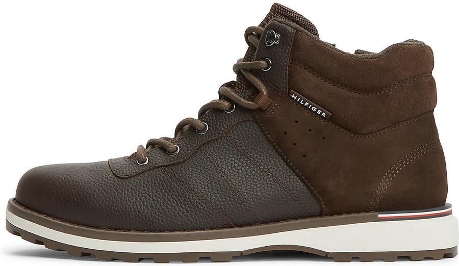 Tommy Hilfiger Veterlaars van echt rundleer