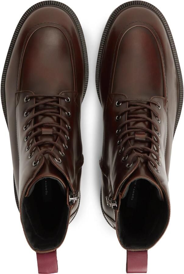 TOMMY HILFIGER Veterboots donkerbruin - Foto 5