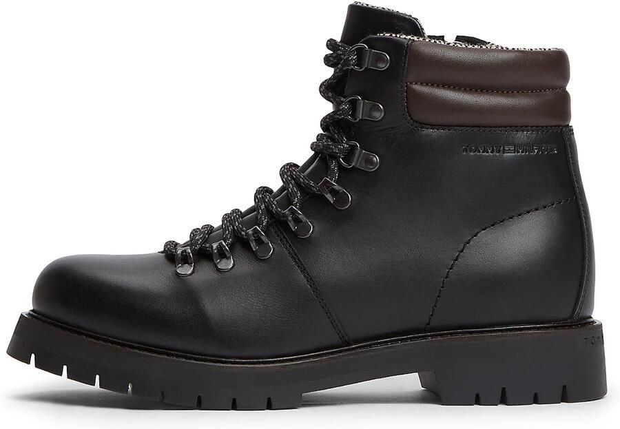 TOMMY HILFIGER Veterboots donkerbruin zwart