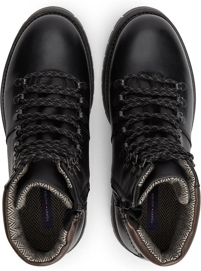 TOMMY HILFIGER Veterboots donkerbruin zwart - Foto 6