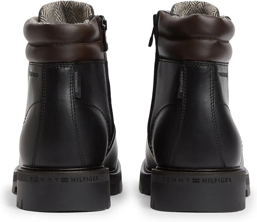 TOMMY HILFIGER Veterboots donkerbruin zwart - Foto 3