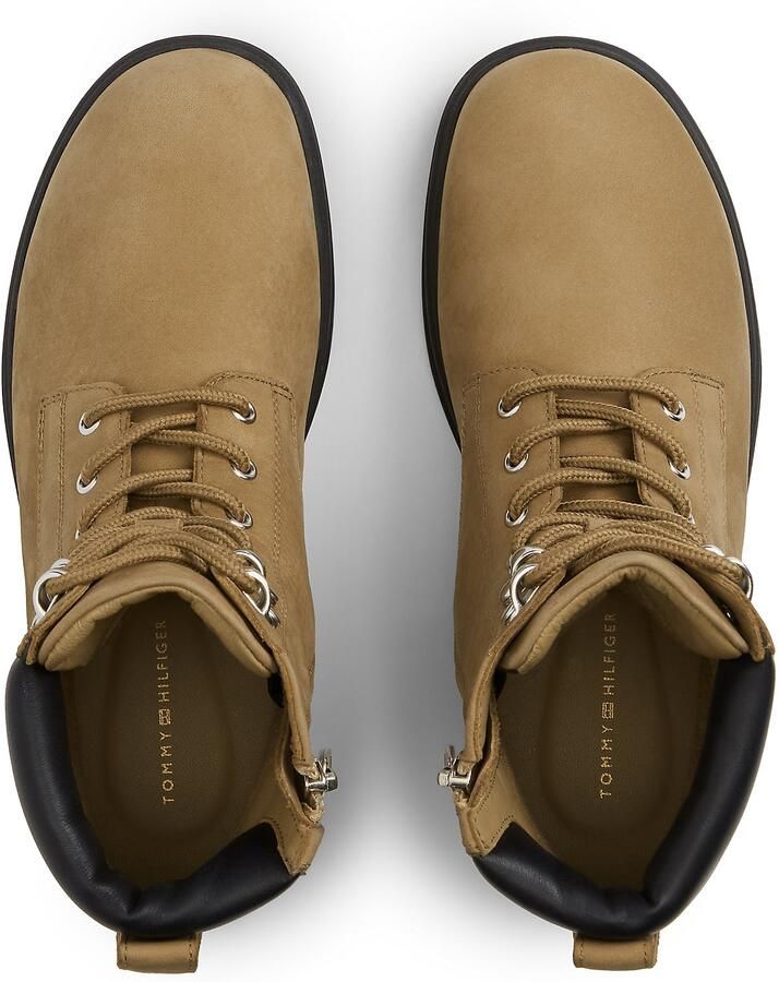 TOMMY HILFIGER Veterlaarsjes cappuccino zwart - Foto 4