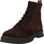 Tommy Hilfiger Heren Veterschoenen Veterboot Suede Bruin - Thumbnail 4