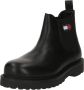 TOMMY JEANS Chelsea-boots TJM LEATHER CHELSEA BOOT hakken zakelijke mode instaplaarzen enkellaars breedte g - Thumbnail 5