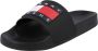 Tommy Jeans Zwarte Flip-flops Synthetisch Open Teen Antislip Black Dames - Thumbnail 3