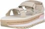 TOMMY JEANS Rope Cleated Sandalen Dames Beige - Thumbnail 3