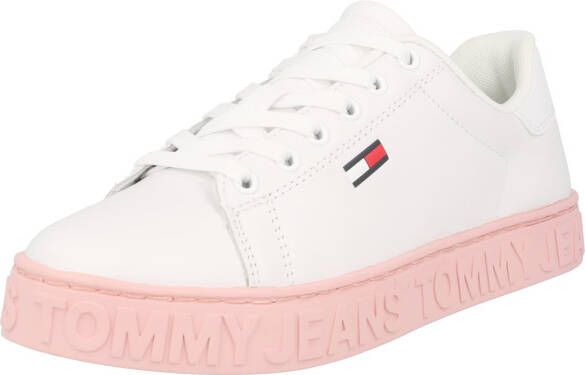 Tommy Jeans Roze Leren Sneakers voor Vrouwen Pink Dames - Foto 5