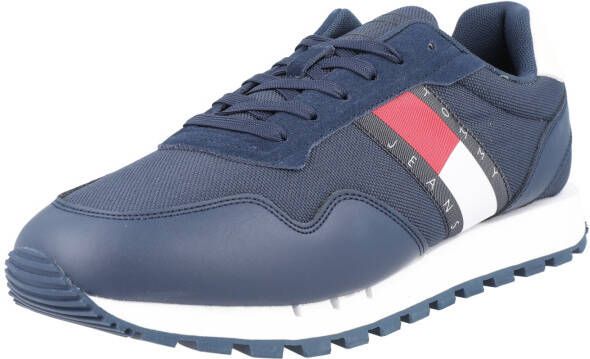 Tommy Hilfiger Tommy Jeans Retro Leather Sneakers Leren Sneaker Heren Blauw - Foto 13