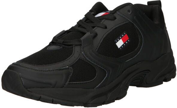 TOMMY JEANS City Run Lage sneakers Leren Sneaker Heren Zwart - Foto 4