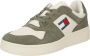 Tommy Hilfiger Groene Herensportschoenen Veters Contrast Logo Green Heren - Thumbnail 3