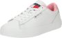 Tommy Jeans Lage Leren Sneakers Roses White Dames - Thumbnail 2