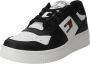 Tommy Hilfiger TJM Retro Basket Essential Sneakers Heren Zwart Ecru - Thumbnail 3