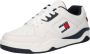 Tommy Hilfiger Sportieve witte vetersneakers met contrastdetails en logoprint Multicolor Heren - Thumbnail 5