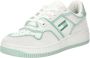 TOMMY JEANS Tjw Retro Basket Foam Edge Sneakers Leren Sneaker Dames Wit - Thumbnail 4