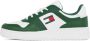 Tommy Hilfiger Groene Leren Heren Sneakers Voor De Trendsetter - Thumbnail 3