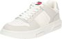 Tommy Hilfiger Sportieve witte sneakers met grijze details White Dames - Thumbnail 2