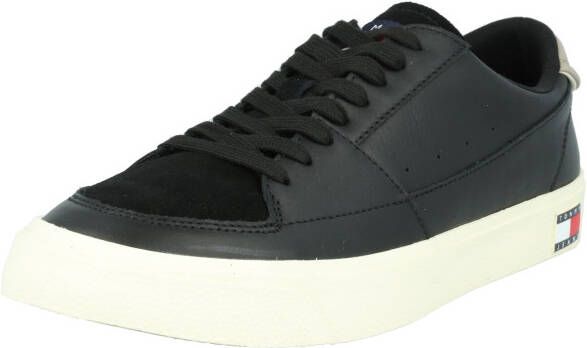 Tommy Hilfiger Zwarte Polyester Sneaker met Contrasterende Details Black Heren - Foto 4