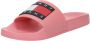 Tommy Jeans Oranje Polyethyleen Slide Sandalen Pink Dames - Thumbnail 5