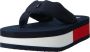 Tommy Hilfiger Recyclede Polyester Slippers Blue Dames - Thumbnail 3