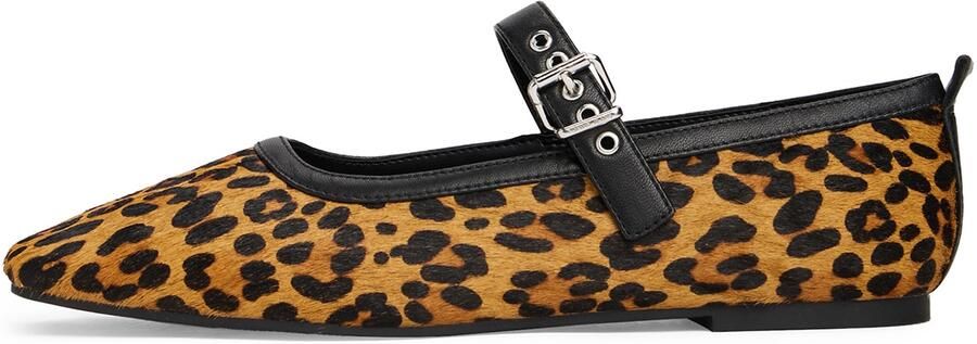 Tommy Jeans Ballerina met riempjes bruin zwart
