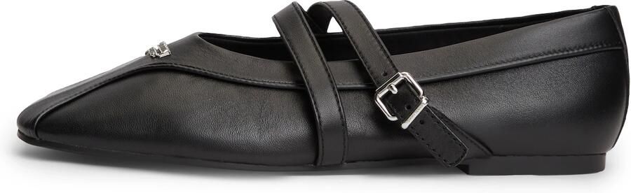 Tommy Jeans Ballerina met riempjes zwart
