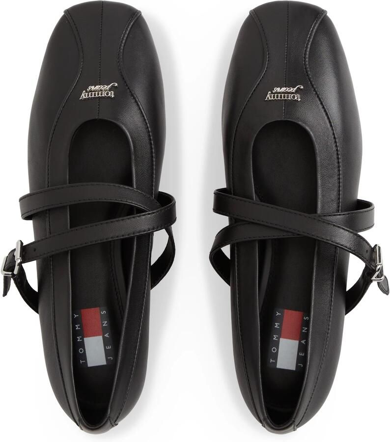 Tommy Jeans Ballerina met riempjes zwart - Foto 2