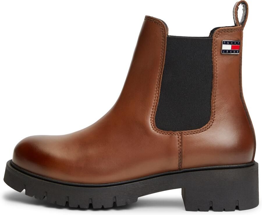 Tommy Jeans Chelsea boots bruin zwart - Foto 1