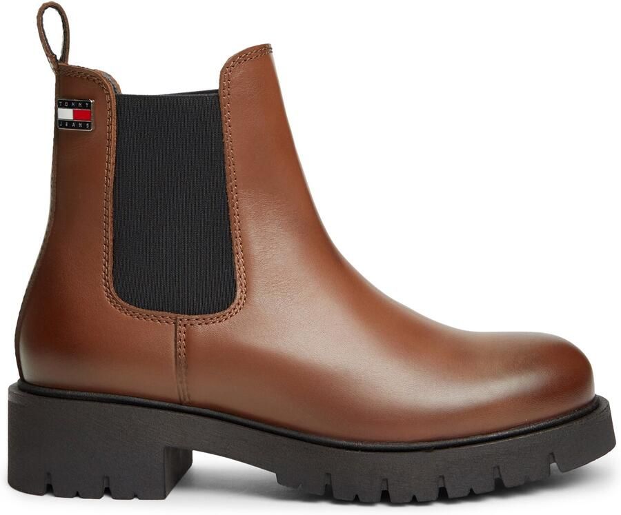 Tommy Jeans Chelsea boots bruin zwart - Foto 3