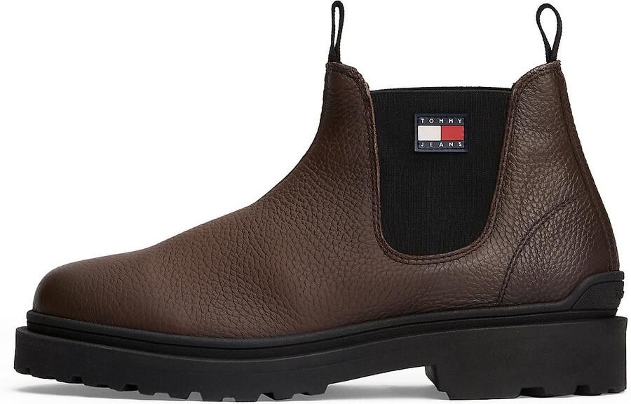 Tommy Jeans Chelsea boots bruin zwart