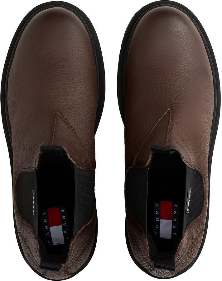 Tommy Jeans Chelsea boots bruin zwart - Foto 3