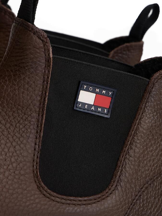 Tommy Jeans Chelsea boots bruin zwart - Foto 4