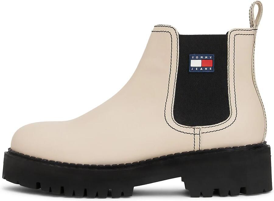 Tommy Jeans Chelsea boots crème