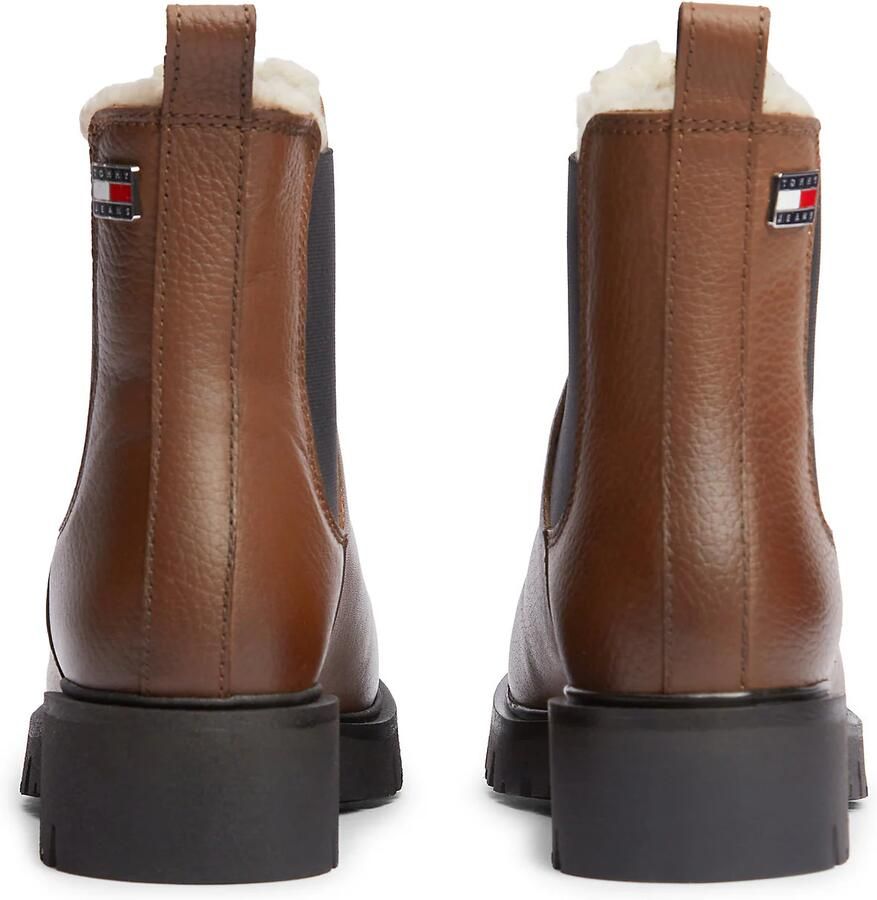 Tommy Jeans Chelsea boots roestbruin zwart - Foto 2
