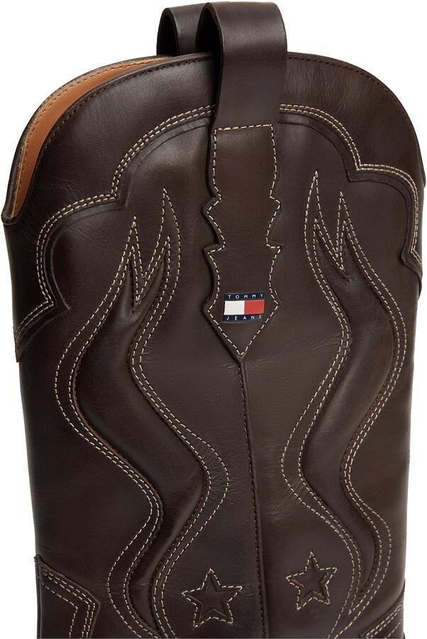 Tommy Jeans Cowboylaarzen bruin - Foto 5